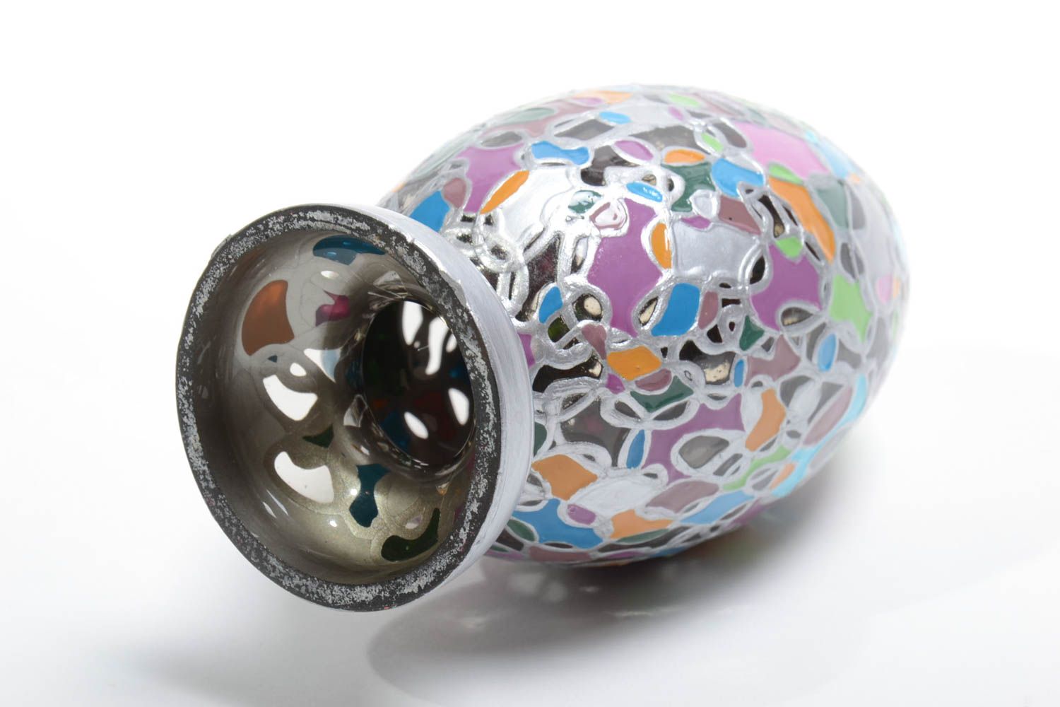 Handmade glass figurine decorative eggs easter egg designs stained glass decor photo 4
