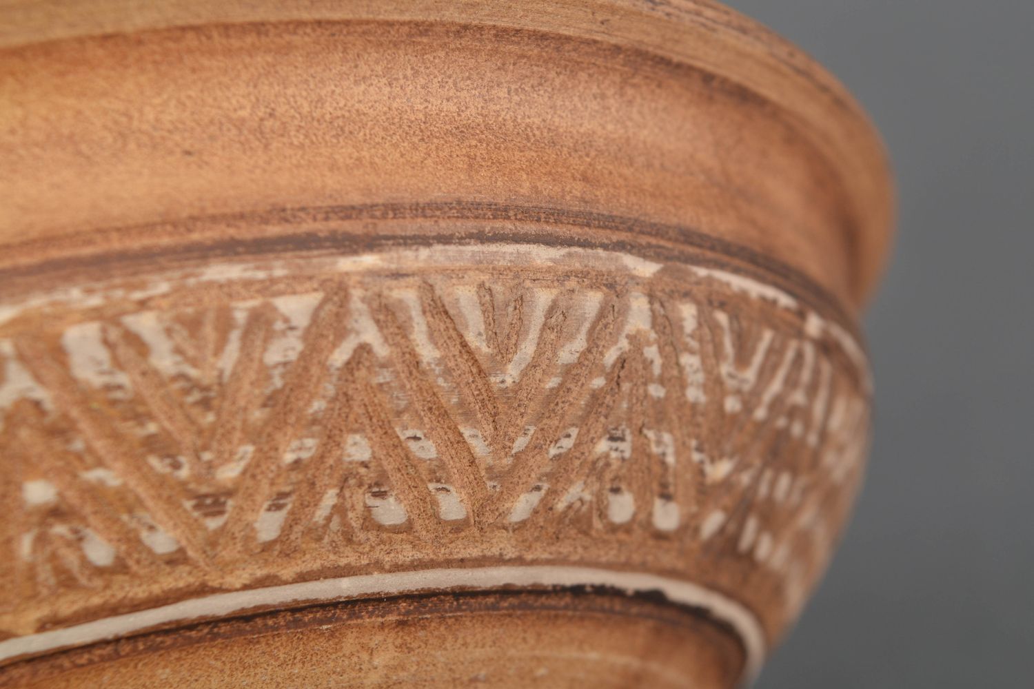 Handmade ceramic bowl 1 l photo 3