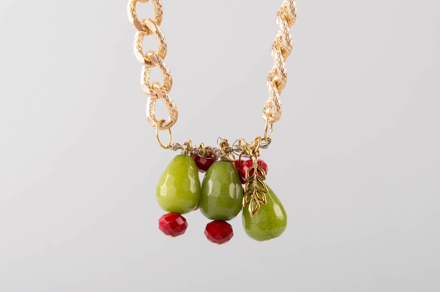 Handmade designer necklace unusual stylish jewelry beautiful accessory photo 3
