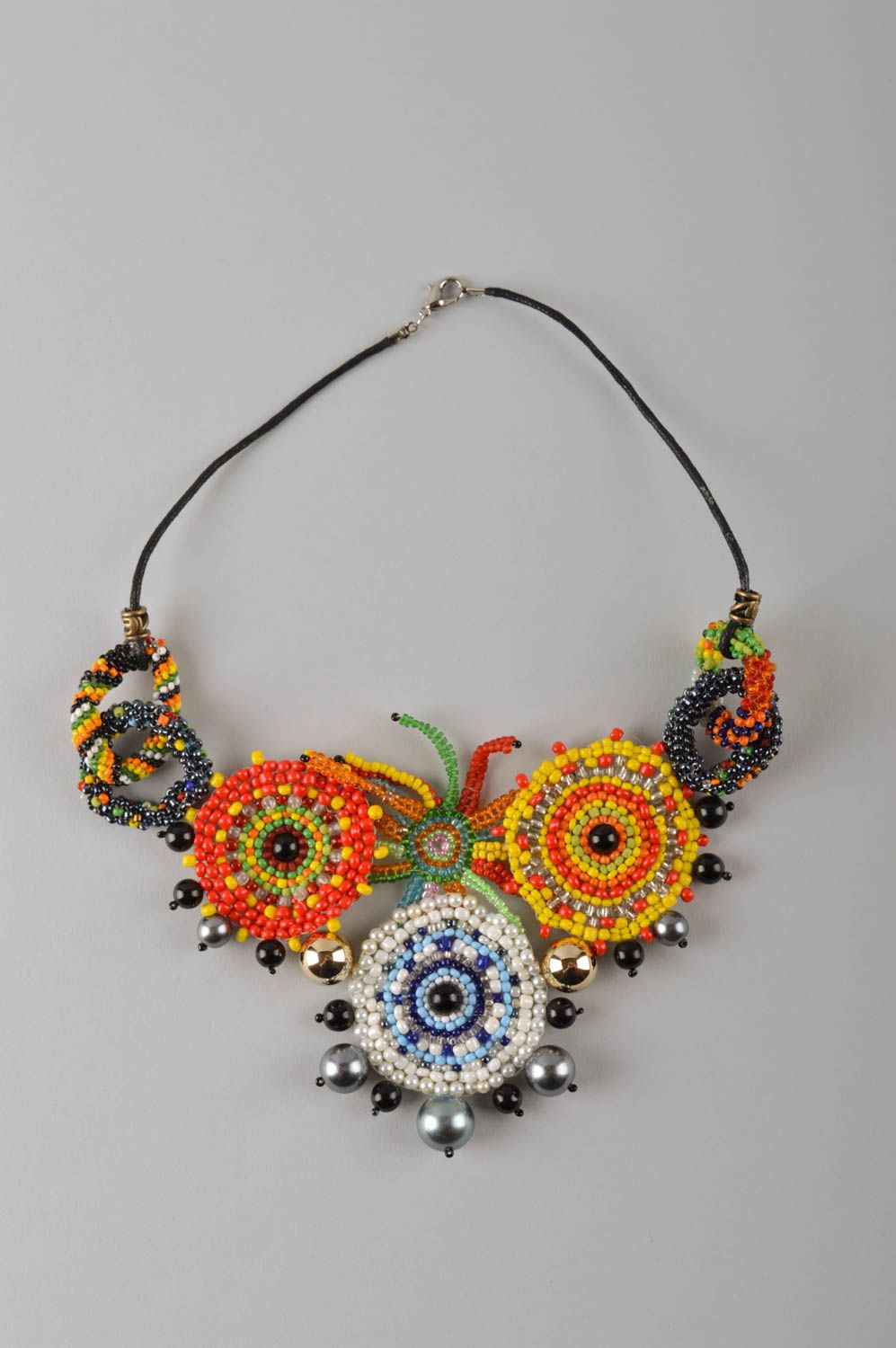 Beaded handmade necklace designer beautiful necklace stylish accessory photo 5