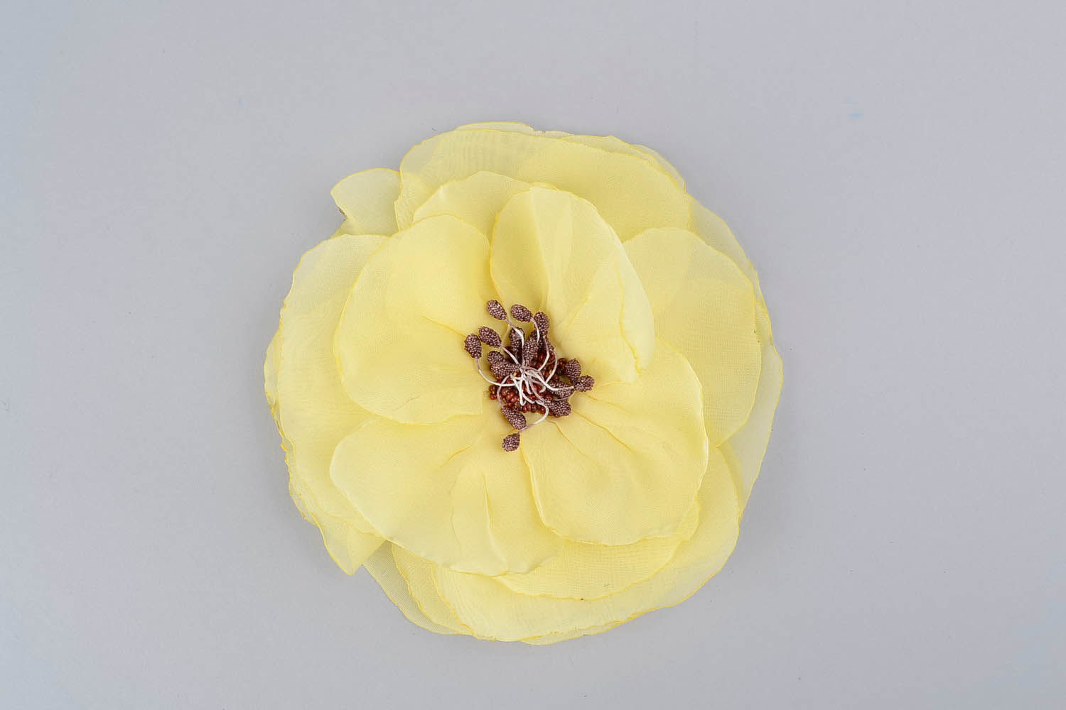 Brooch Yellow Flower photo 4