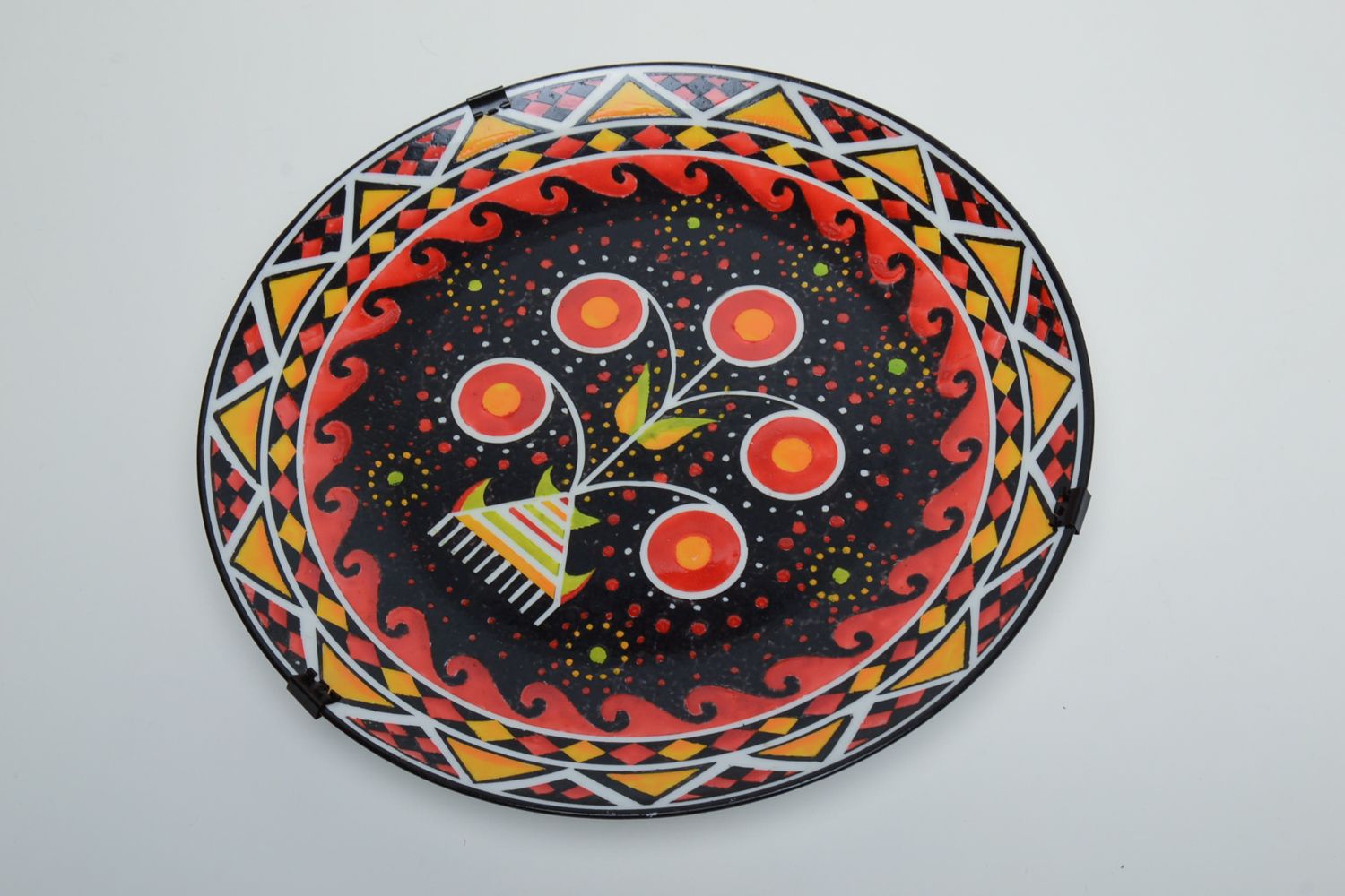 Керамическая тарелка декоративная настенная Жизнь фото 2