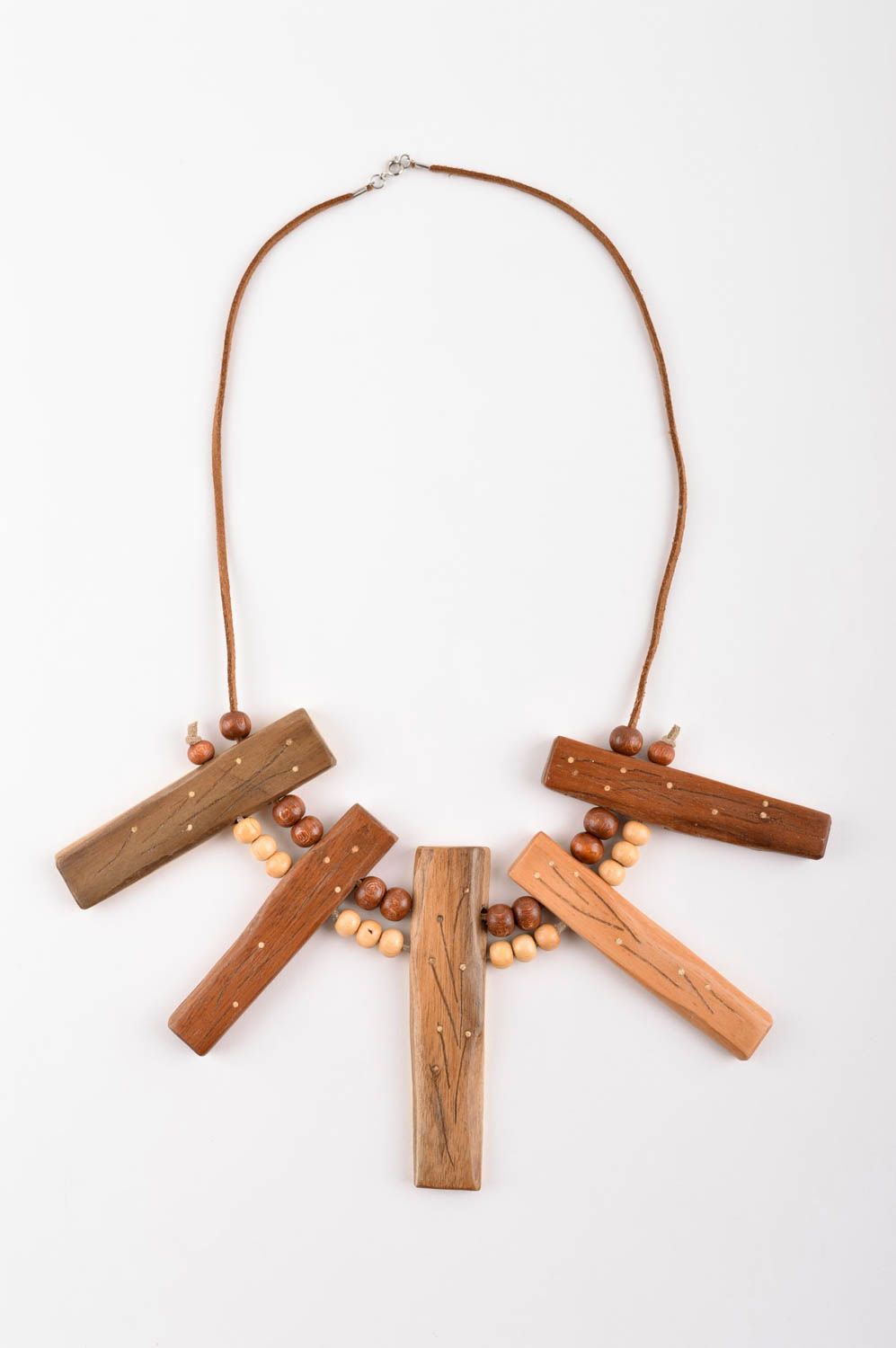 Collar de madera artesanal por autor bisutería fina regalo personalizado foto 2