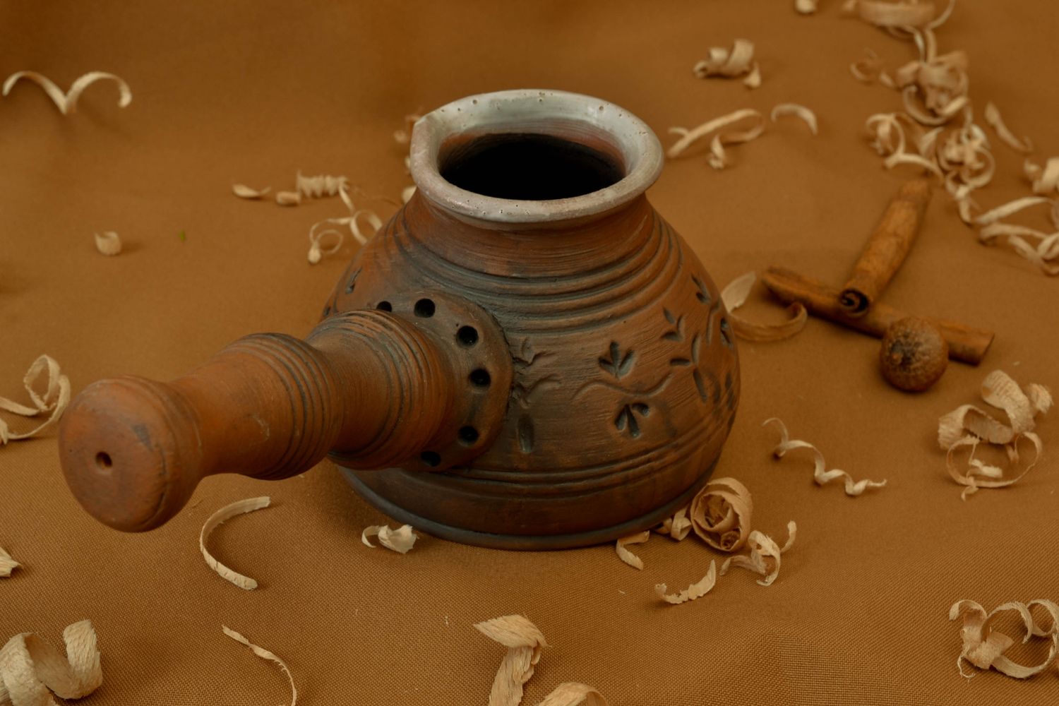 Cezve de cerámica artesanal 0,4l foto 1