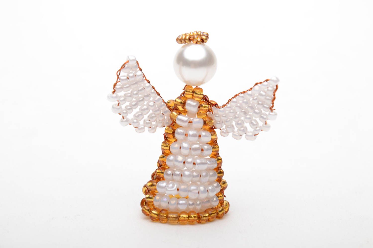 Figura de ángel de abalorios foto 4