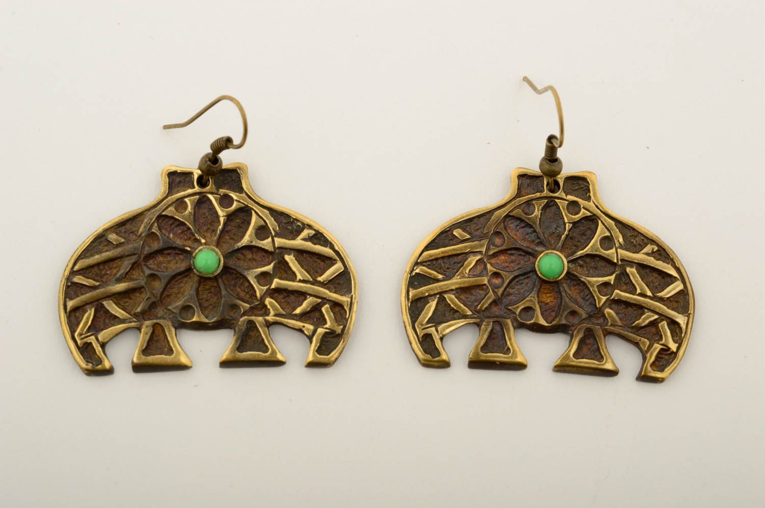 Unusual handmade metal earrings gemstone earrings cool jewelry designs photo 3