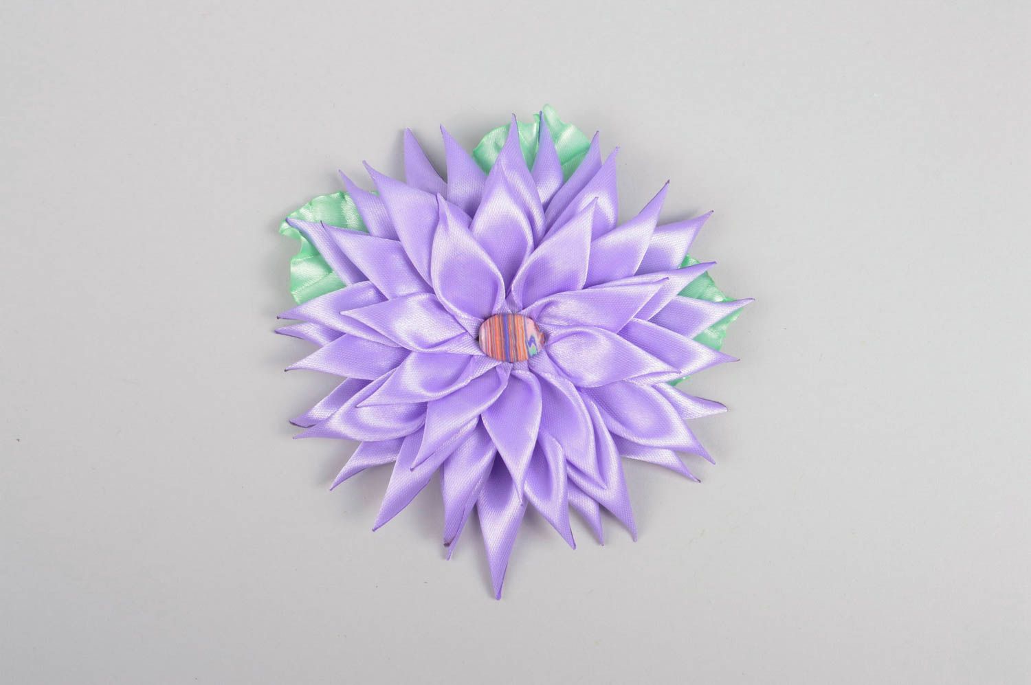 Lila schöne Blume Haarspange handgemachter Schmuck Accessoire für Mädchen foto 5