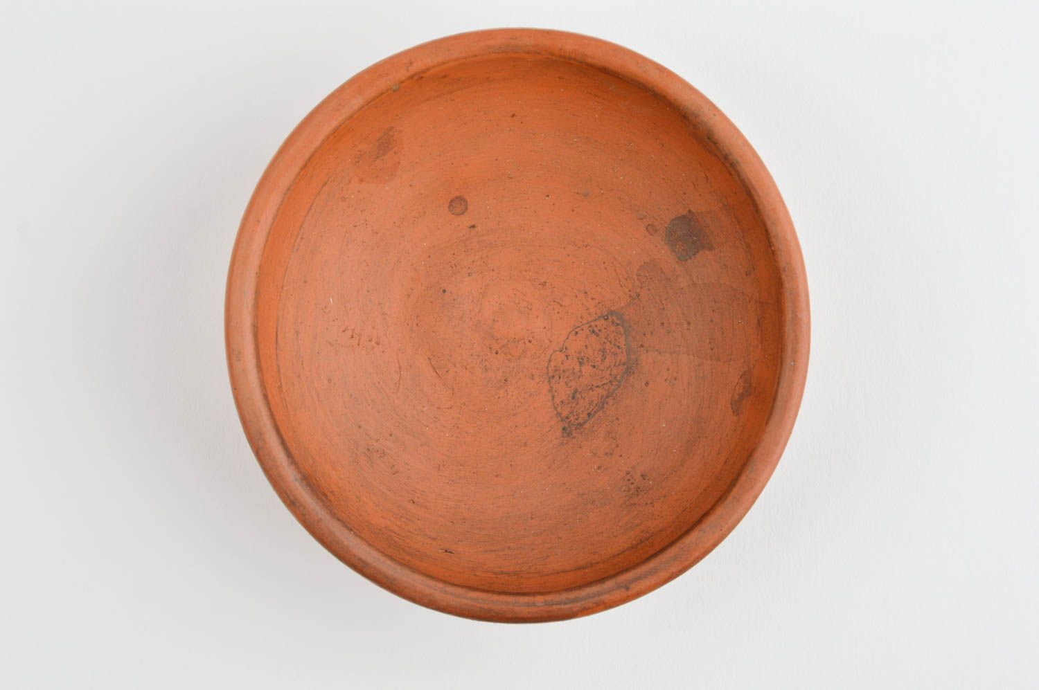 Handgemachte runde Schüssel Öko Geschirr Küchen originelle Deko aus Keramik foto 4