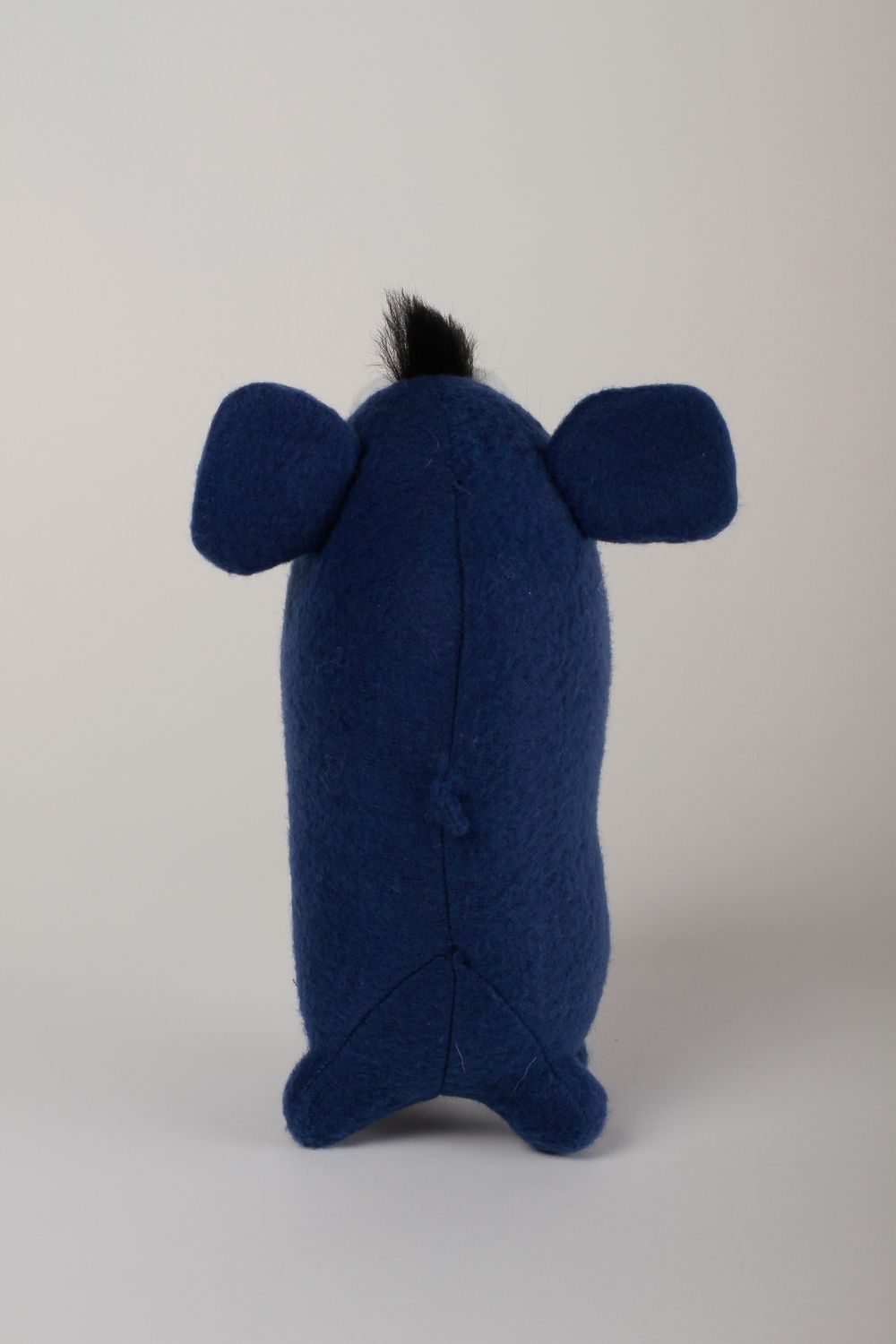 Синяя мягкая игрушка ручной работы оригинальный подарок детская игрушка фото 5