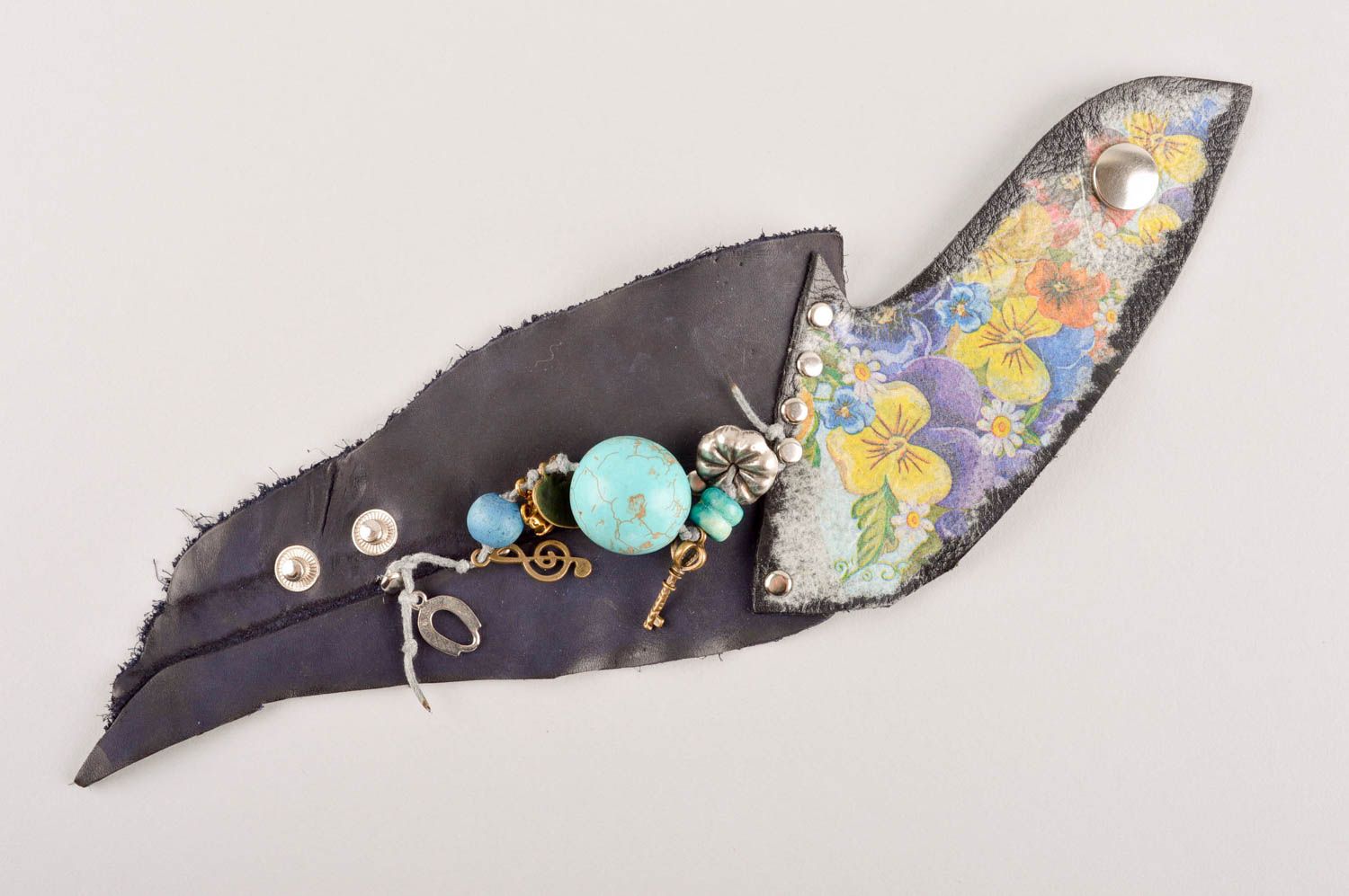 Handmade Modeschmuck Armband Designer Schmuck Frauen Accessoire aus Steinen foto 2
