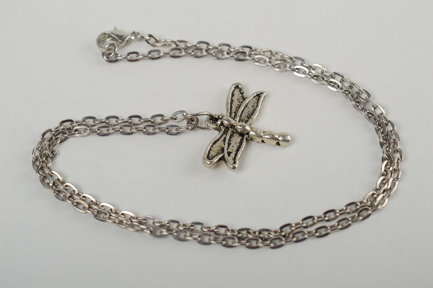 Handmade vintage pendant of chain metal pendant stylish accessories for women photo 4