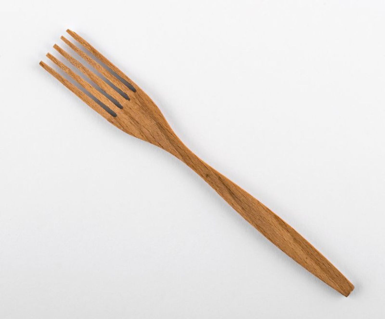 Wooden fork for stirring photo 2