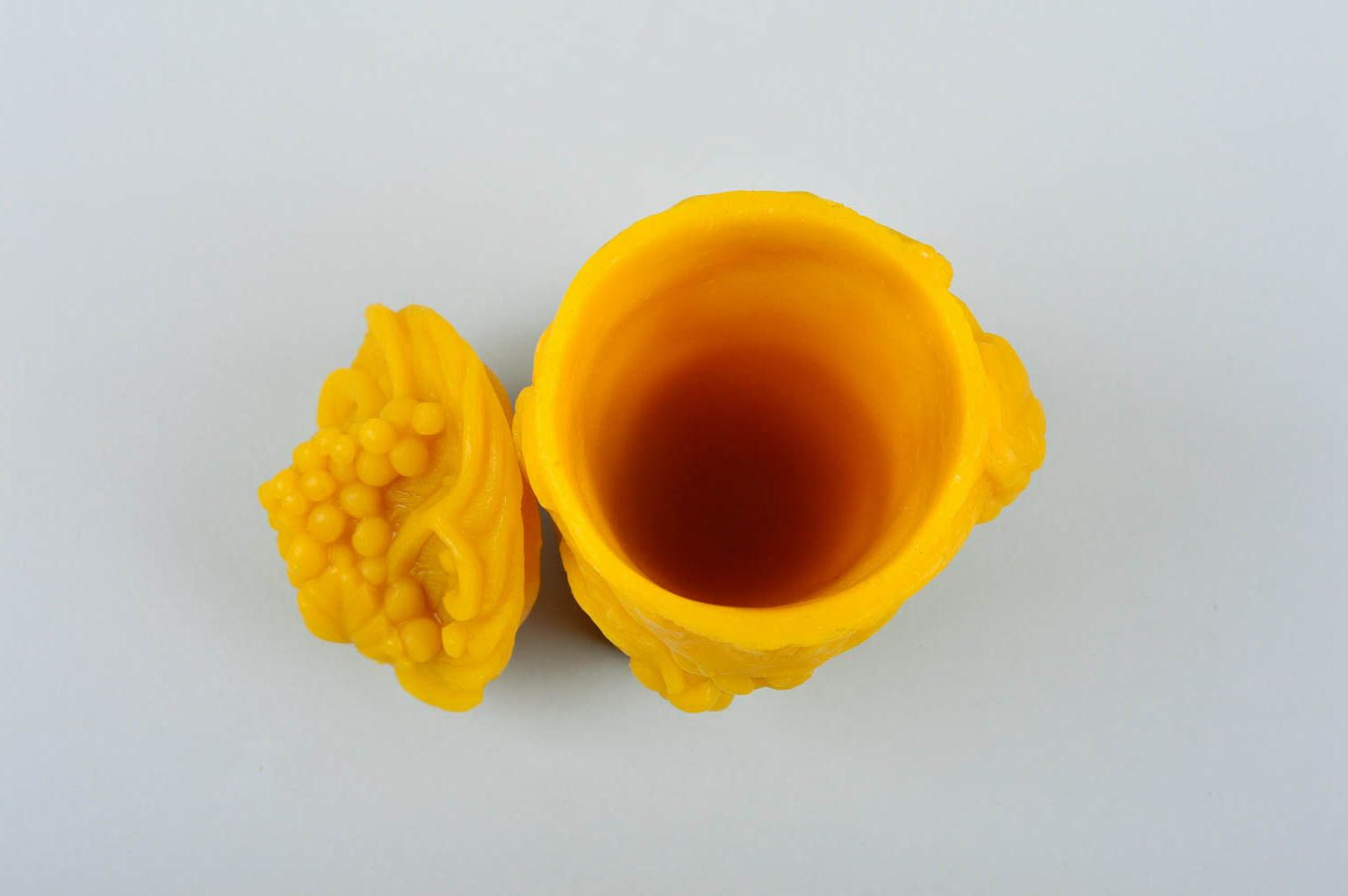 Vajilla ecológica vaso infantil hecho a mano de cera natural  regalo original foto 10