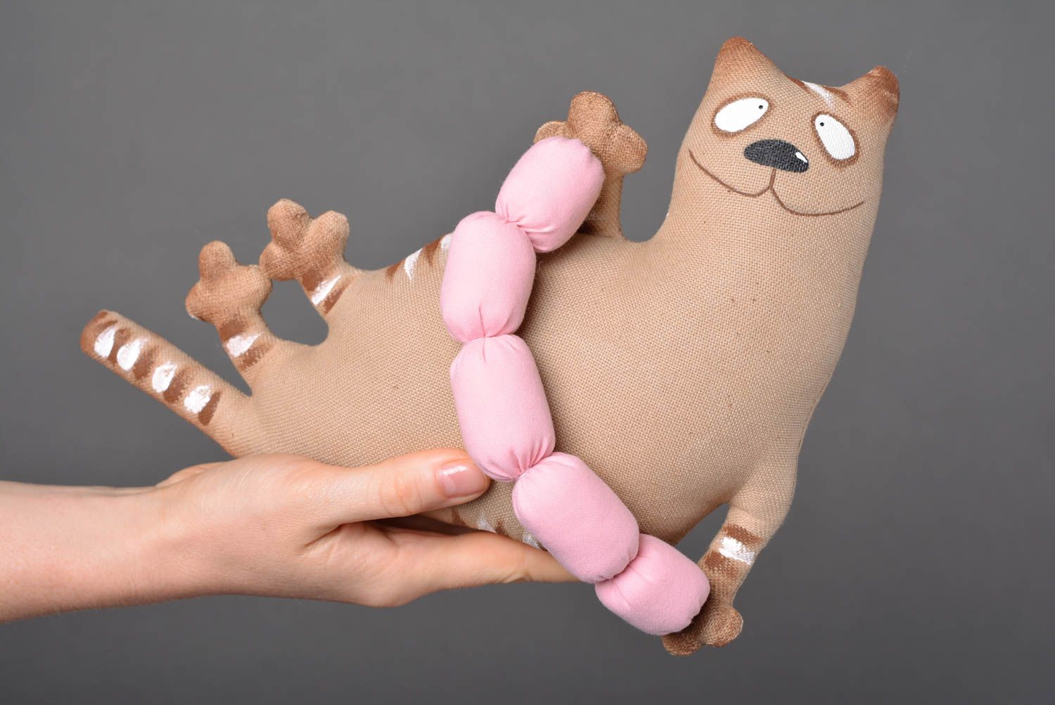 Handmade Kleinkinder Spielzeug Geschenk für Kinder Haus Deko Kater schön lustig foto 4