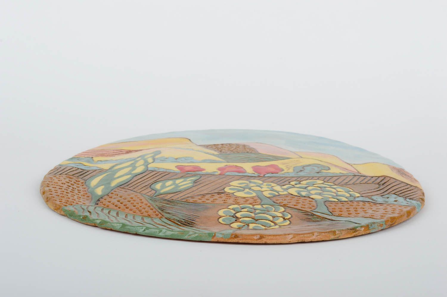 Plato de cerámica hecho a mano  decoración de interior regalo original de amigos foto 3