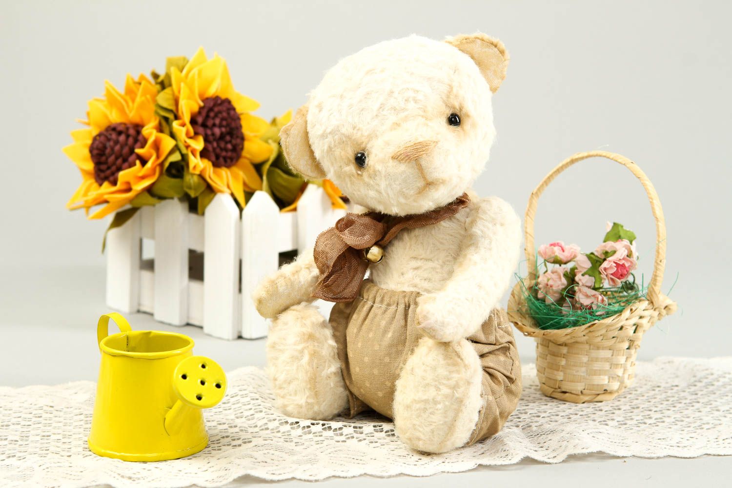 Handmade soft toy bear toy childrens toys nursery decor gifts for babies photo 1
