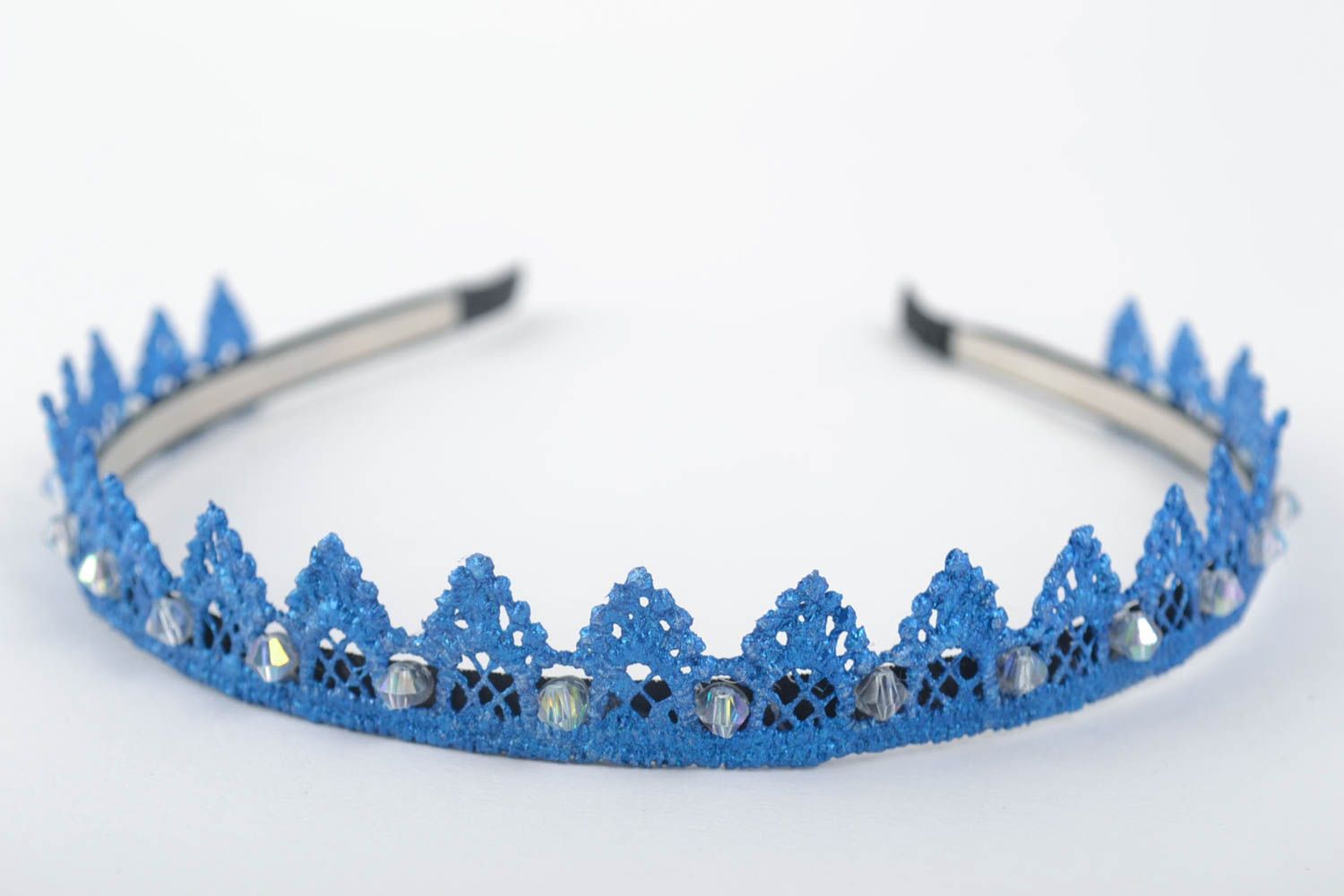 Unusual handmade diadem beautiful tiara hair band fashion kids gifts for her photo 3
