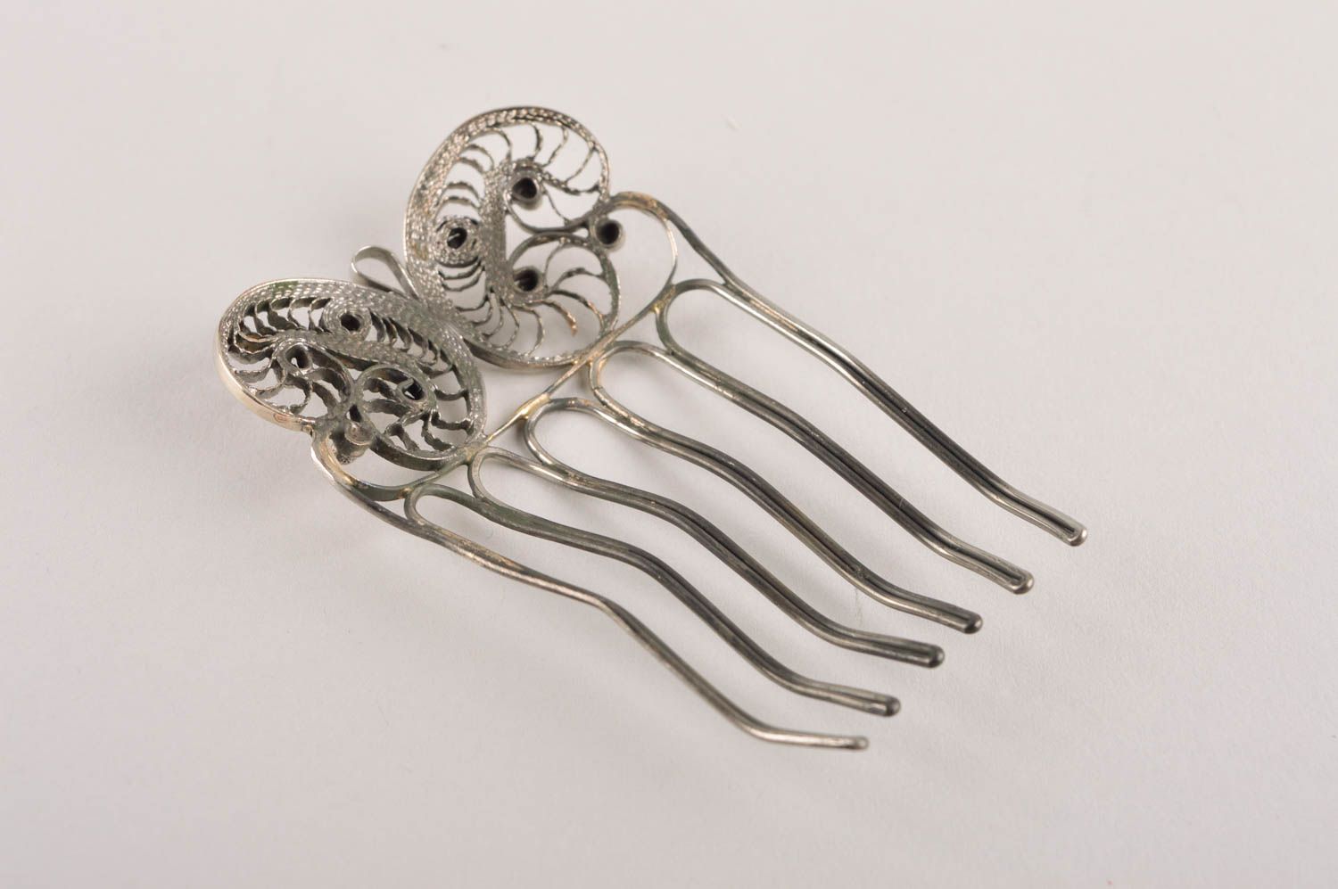 Beautiful metal hair comb designer hair comb stylish hair accessories for girls photo 4