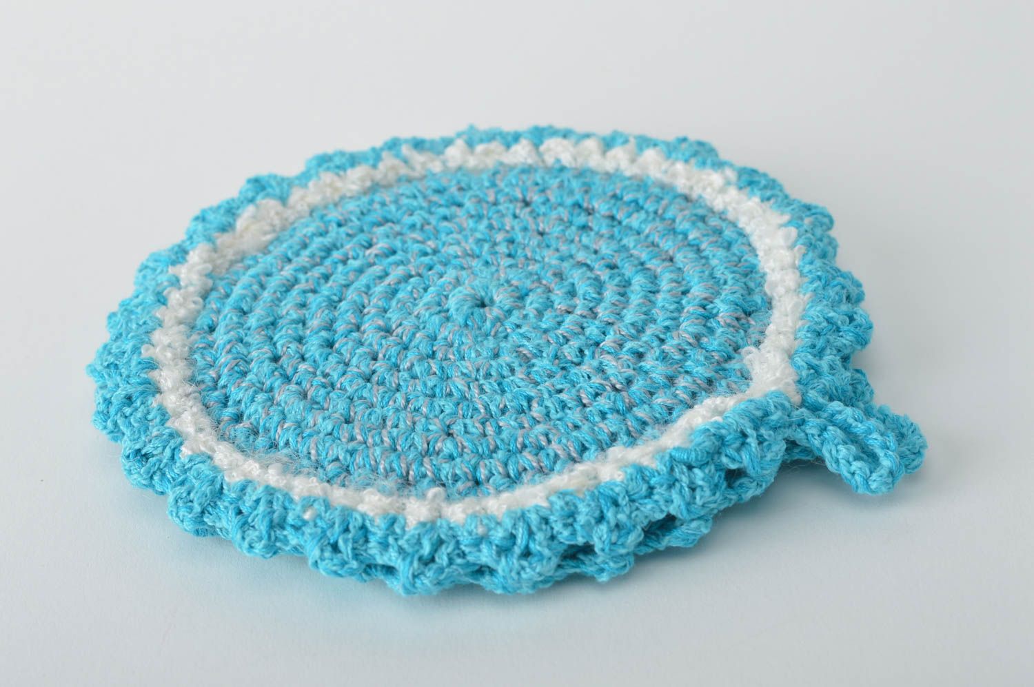 Unusual handmade crochet potholder crocheted pot holder kitchen utensils photo 3