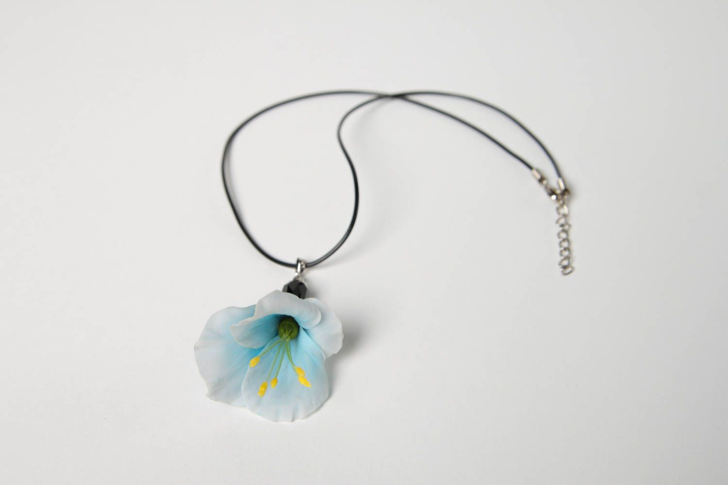 Handmade pendant designer pendant for girls clay pendant unusual accessory photo 2
