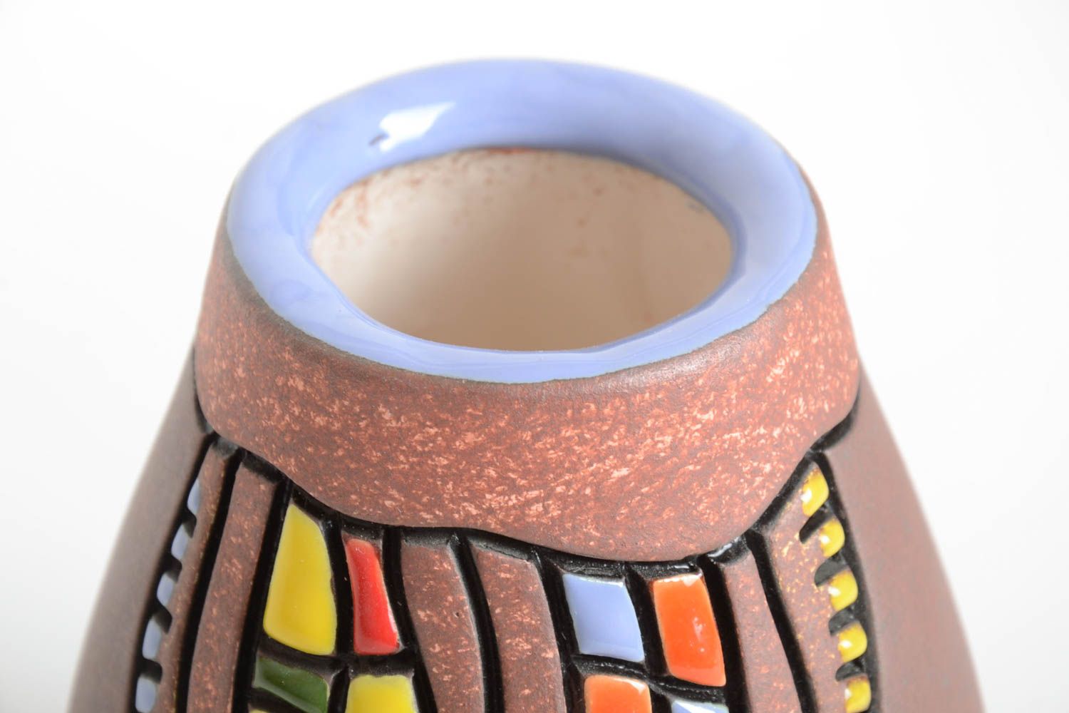 Handgemachte Keramik Design Vase originelles Geschenk Ton Vase Souvenir foto 3