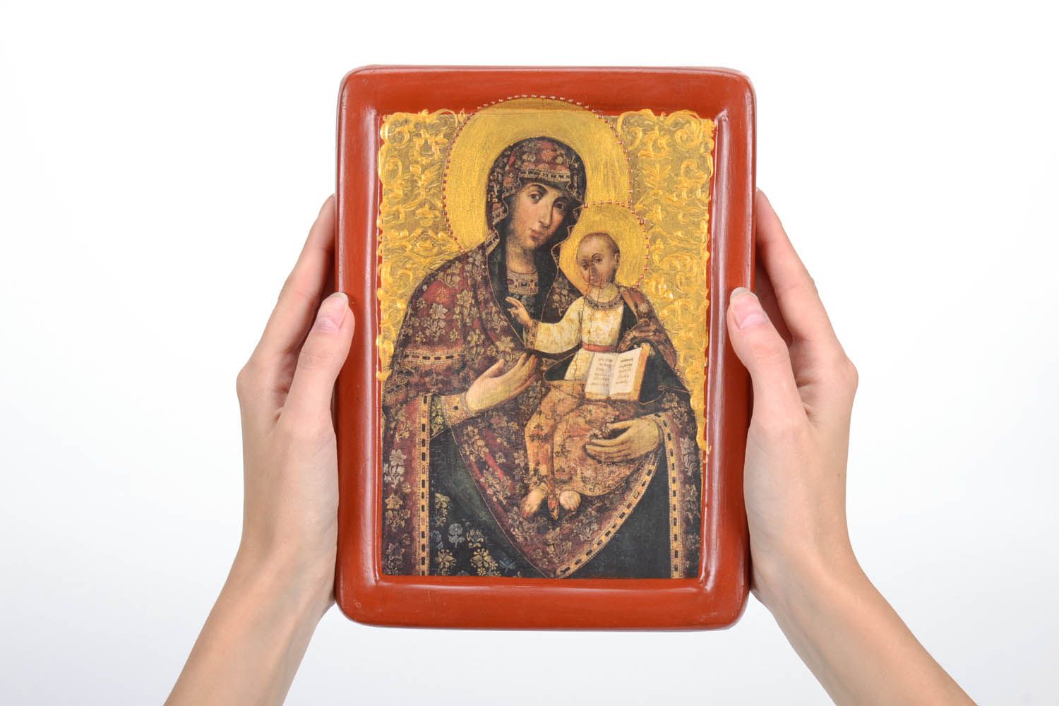 Печатная икона Богородица Одигитрия фото 2