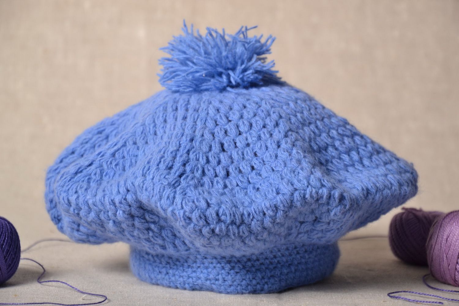 Crochet beret for child photo 1