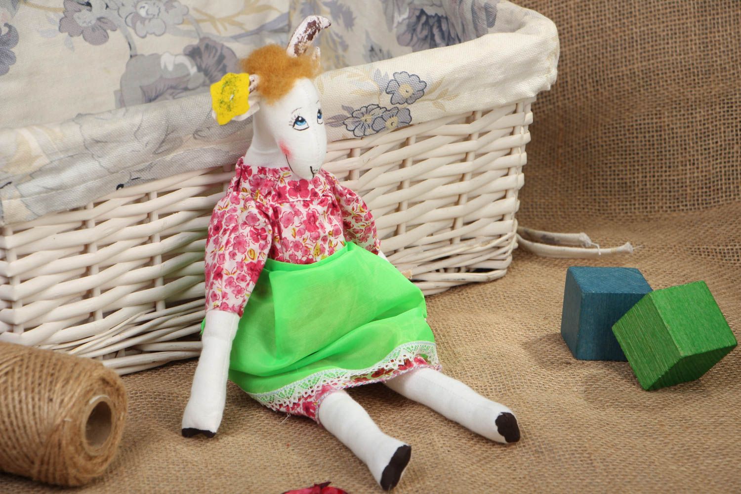 Soft fabric toy Nanny Goat photo 5