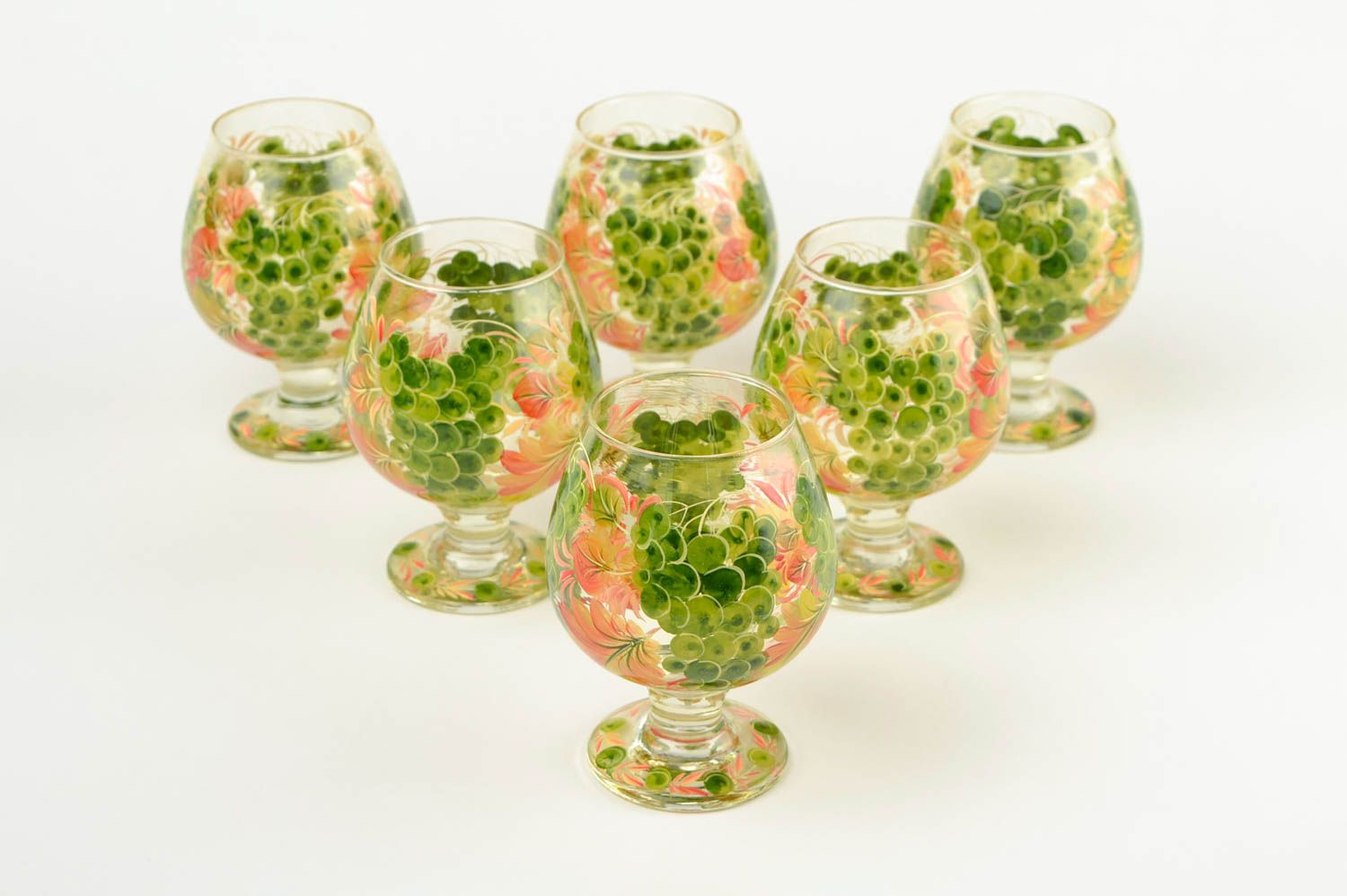 Copas de vino hechas a mano accesorio para bar copas de cristal decoradas foto 5