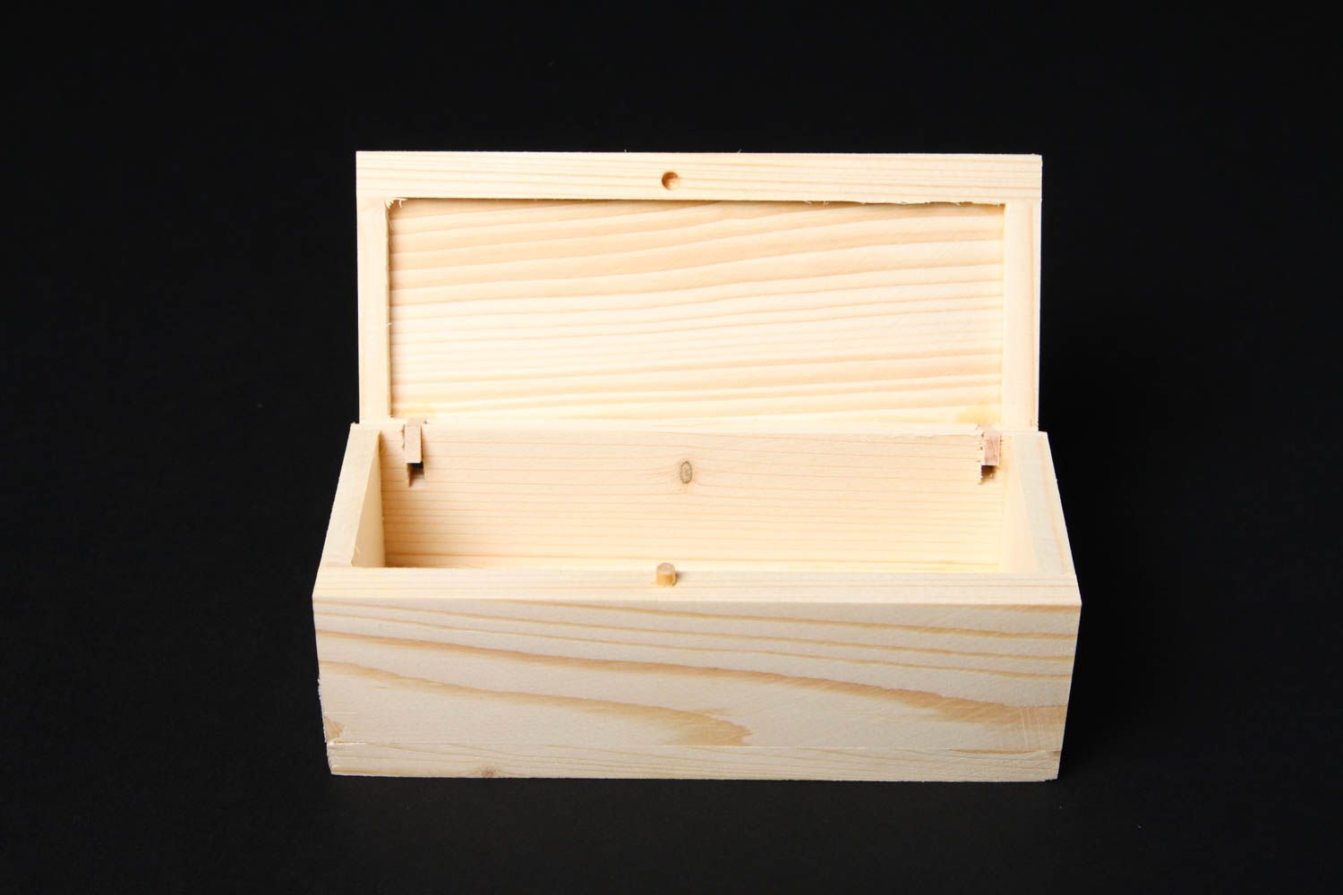 Boîte en bois faite main Coffret en bois d'épicéa à décorer Loisirs créatifs photo 3