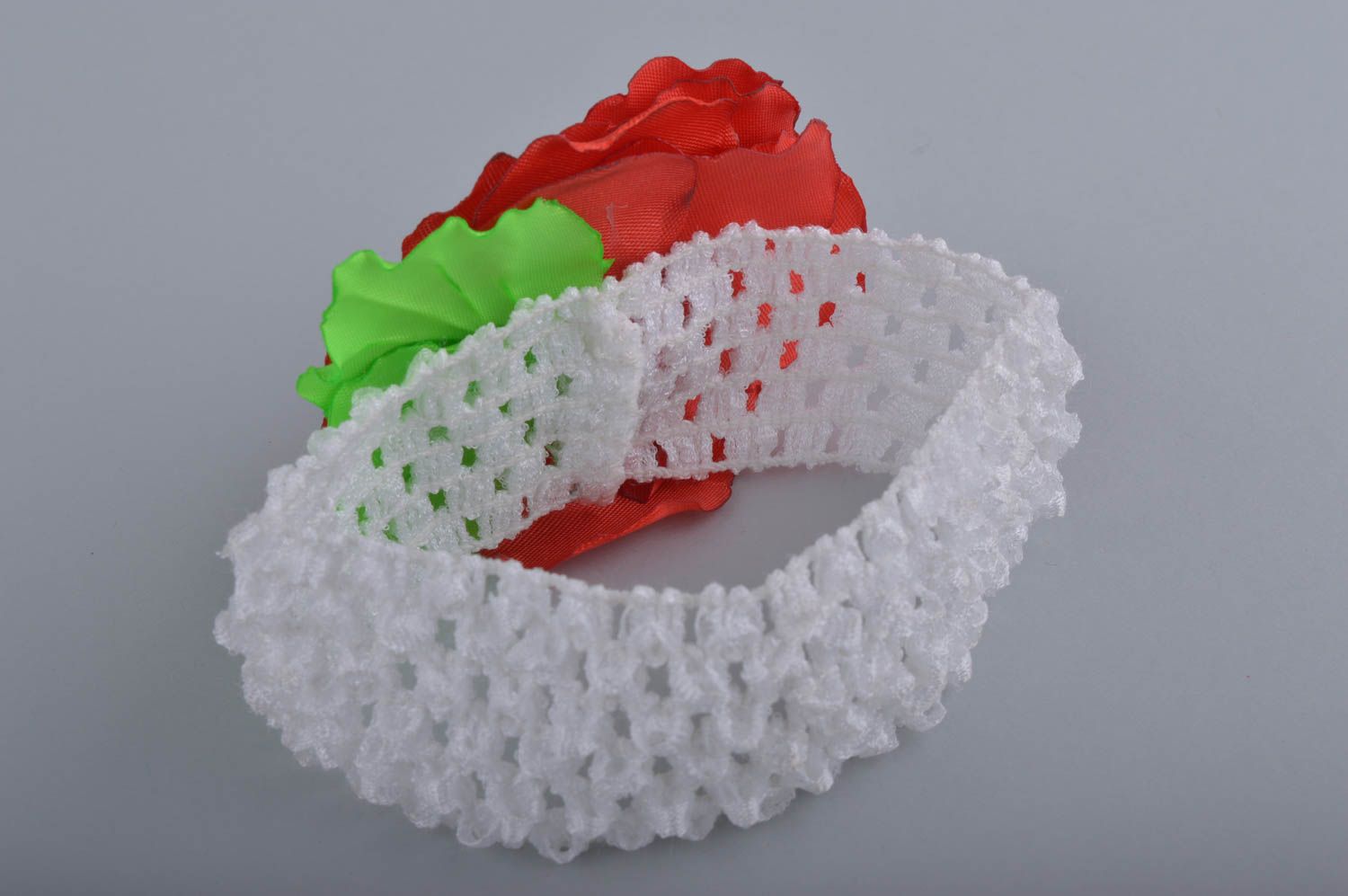 Handmade designer headband stylish accessory for kids headband with flower photo 3