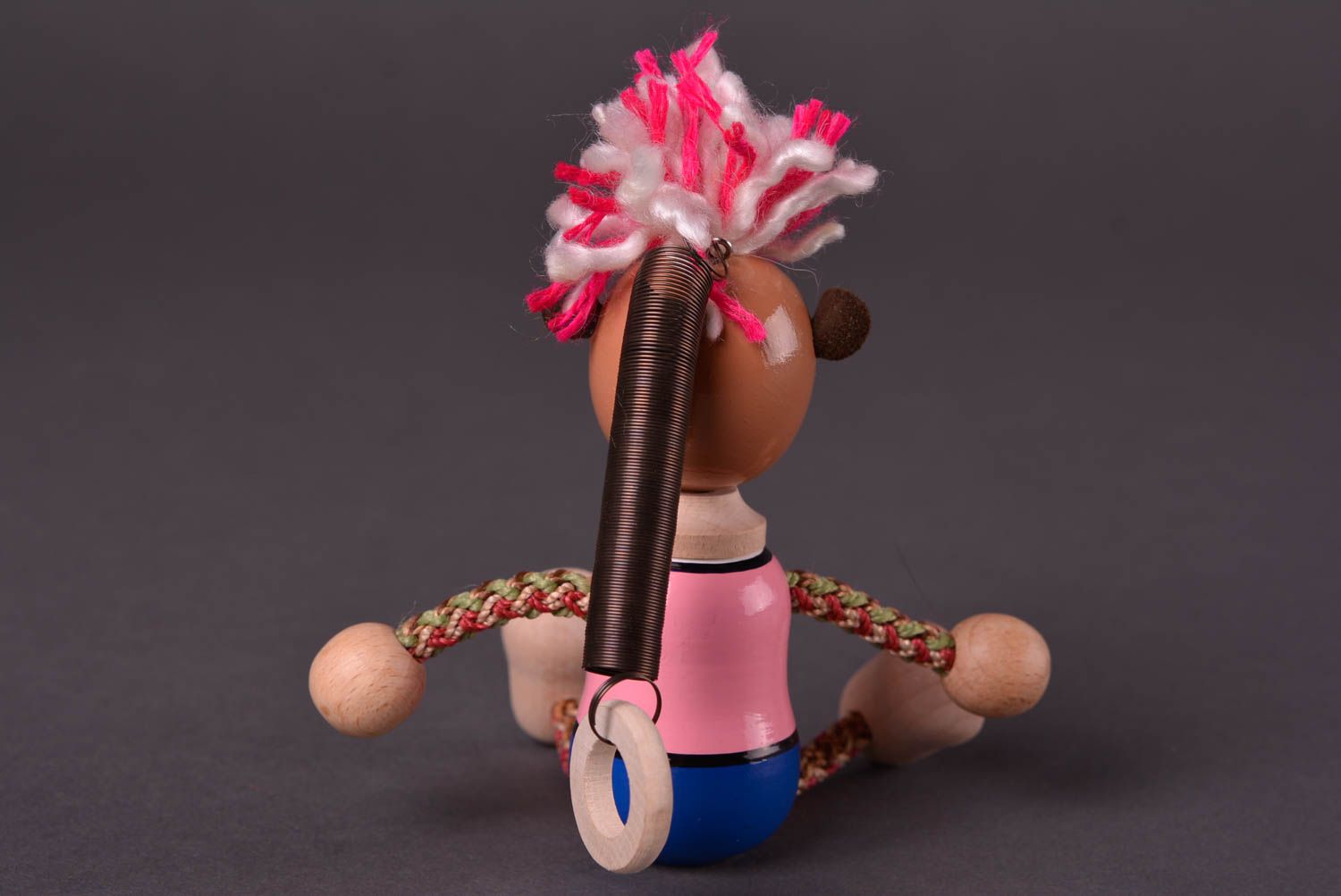Игрушка ручной работы авторская игрушка из дерева подарок ребенку яркая фото 4