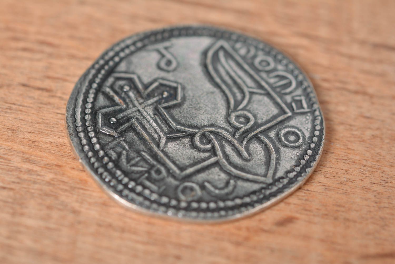 Копия монеты handmade редкая монета посеребренная старая монета декор Святополка фото 5