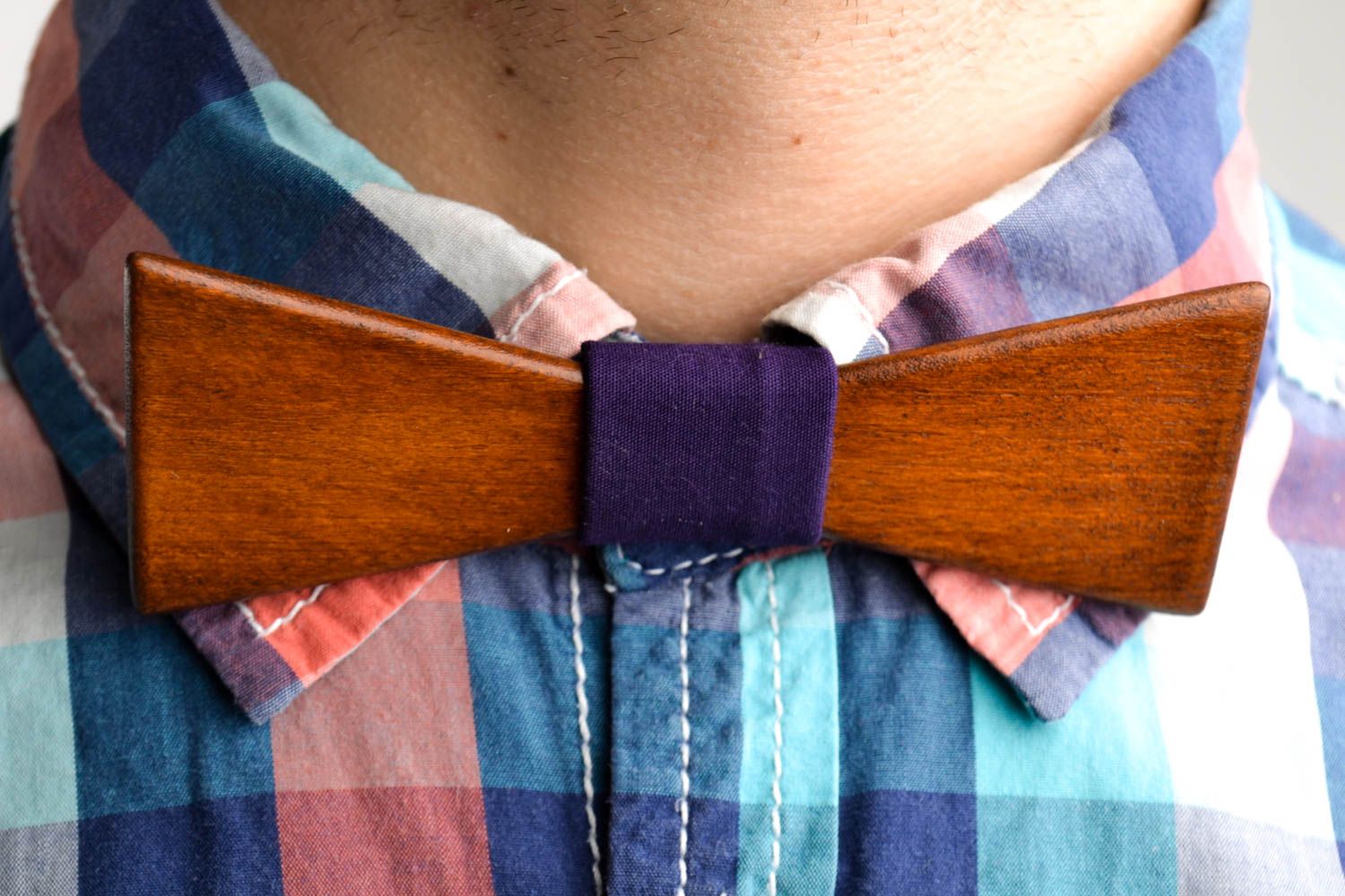 Wooden bow tie handmade stylish accessories for men designer bow tie for guys photo 1