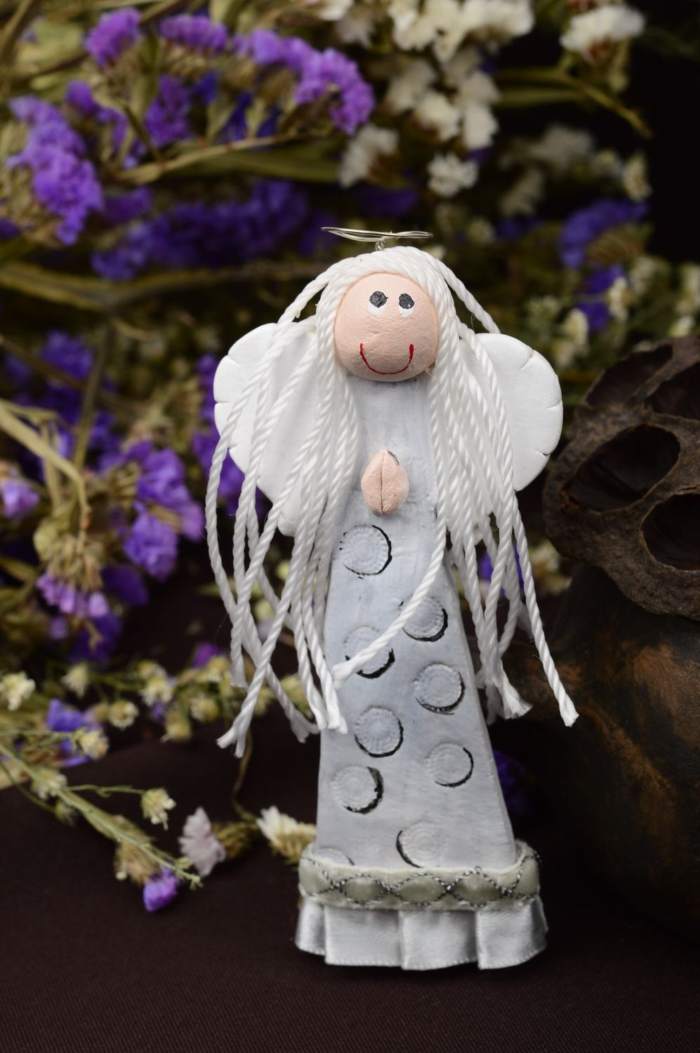 Angel doll handmade fridge magnet home talisman interior doll decor use only photo 1