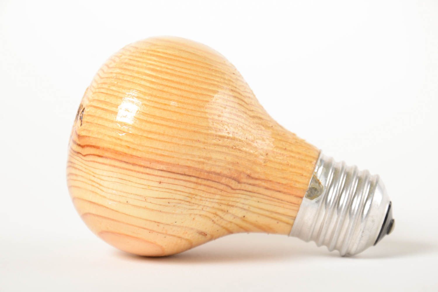 Ampoule design faite main Déco maison en bois écologique Idée déco originale photo 5