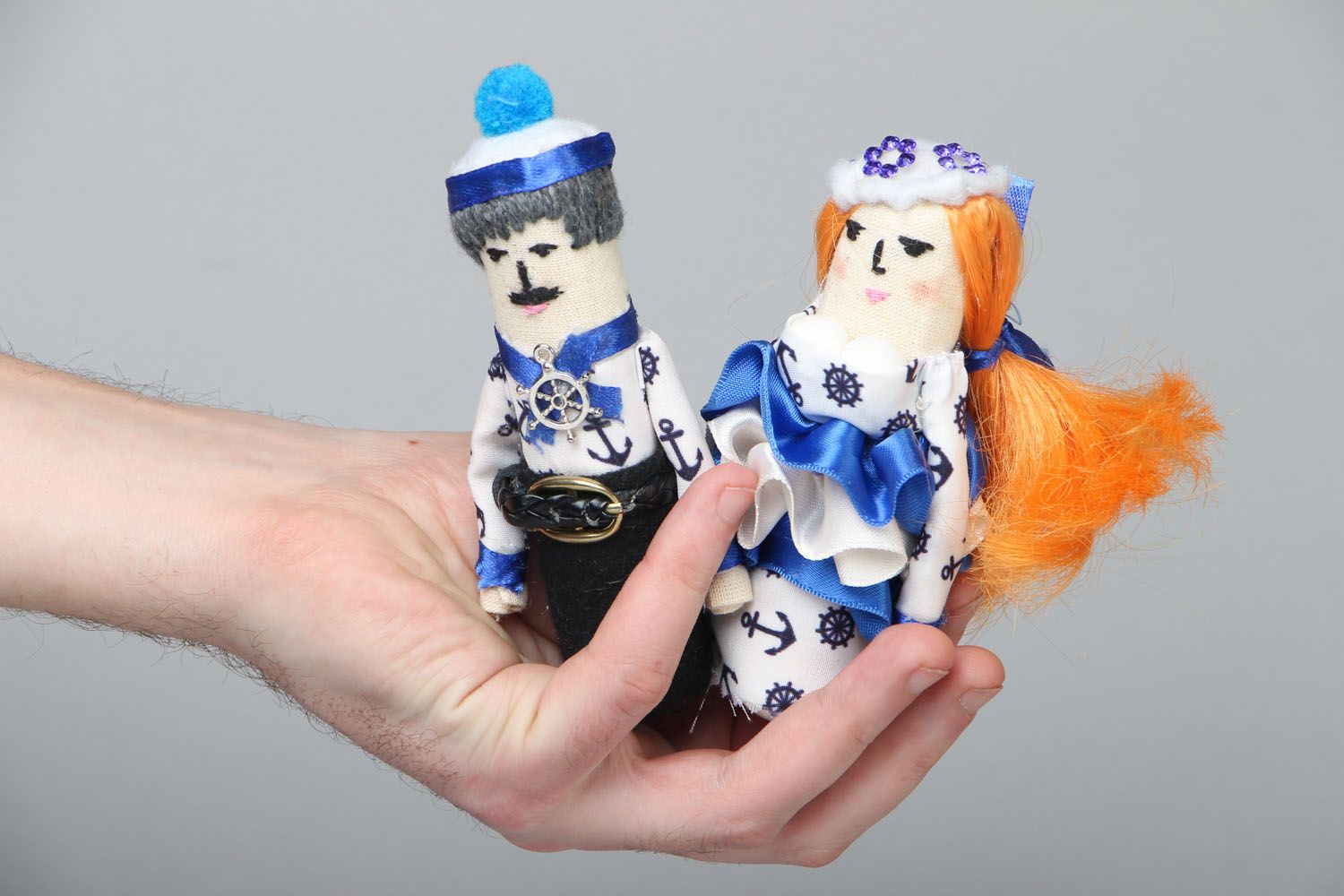 Homemade soft dolls Seaman with Wife photo 3