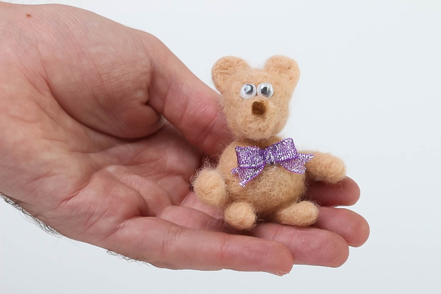 Muñeco de fieltro hecho a mano juguete original peluche para niños Oso foto 5