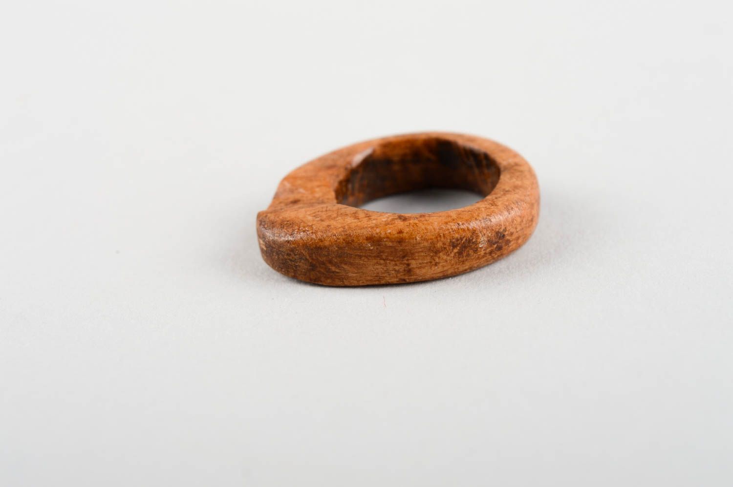Перстень ручной работы кольцо из дерева очень необычное изделие из дерева фото 4