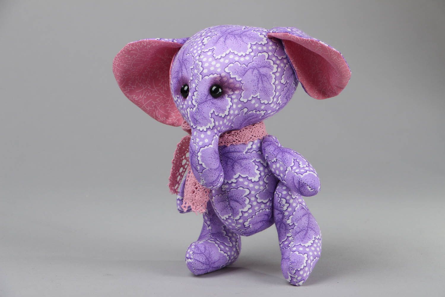 Soft interior toy Lavender elephant photo 1