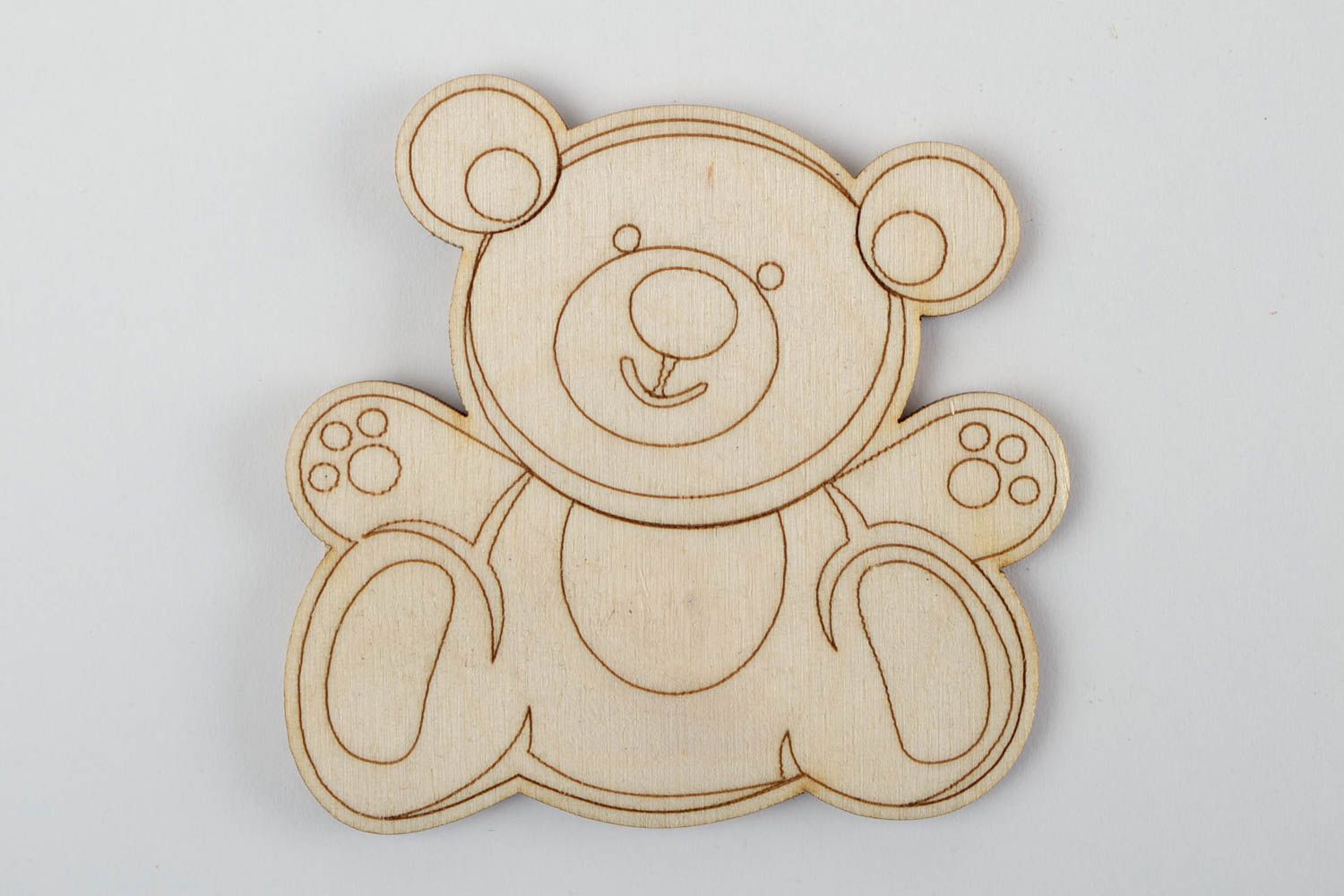 Handmade designer wooden souvenir stylish blank for creativity cute toy photo 2