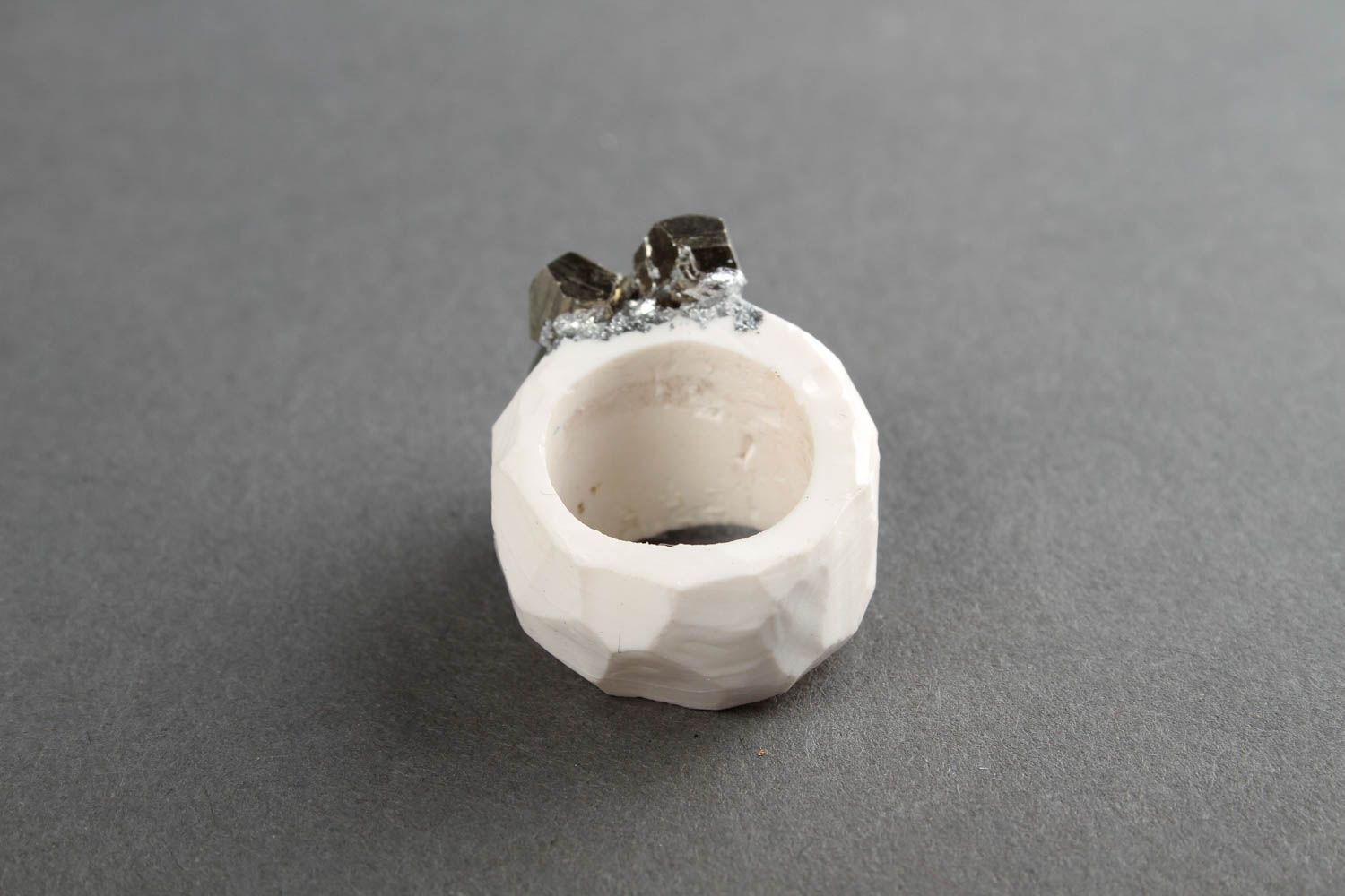 Кольцо ручной работы украшение из полимерной глины украшение кольцо красивое фото 5