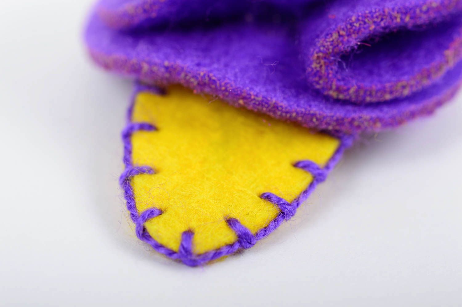 Violette Blume Haarspange handgemachter Schmuck Accessoires für Mädchen grell foto 3