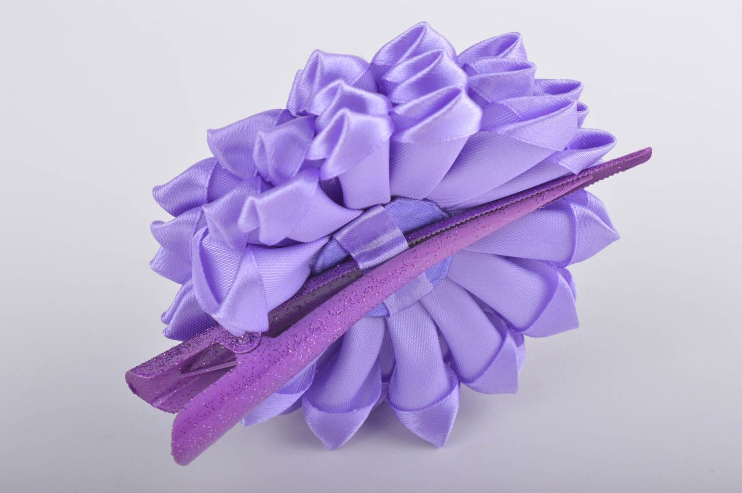 Handmade unusual hair clip stylish designer accessory beautiful hair clip photo 3