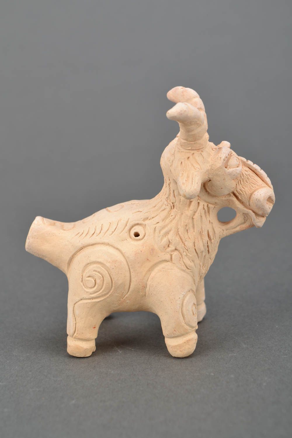 Ceramic whistle Goat photo 3