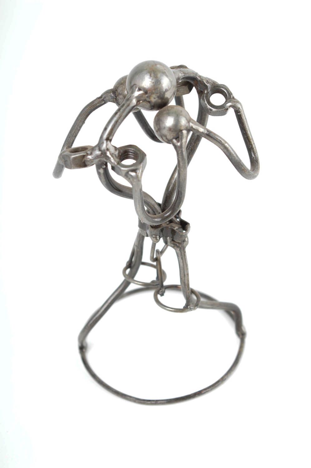 Декор для дома хэнд мэйд фигурка из металла людей необычный подарок Боксеры фото 4