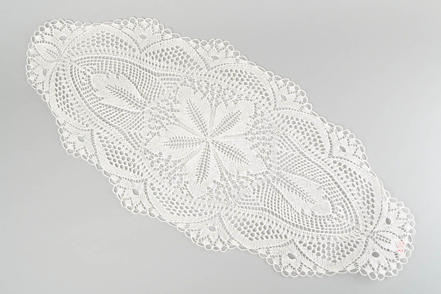 Knitted napkin handmade decorative lace napkin for coffee table interior ideas photo 3