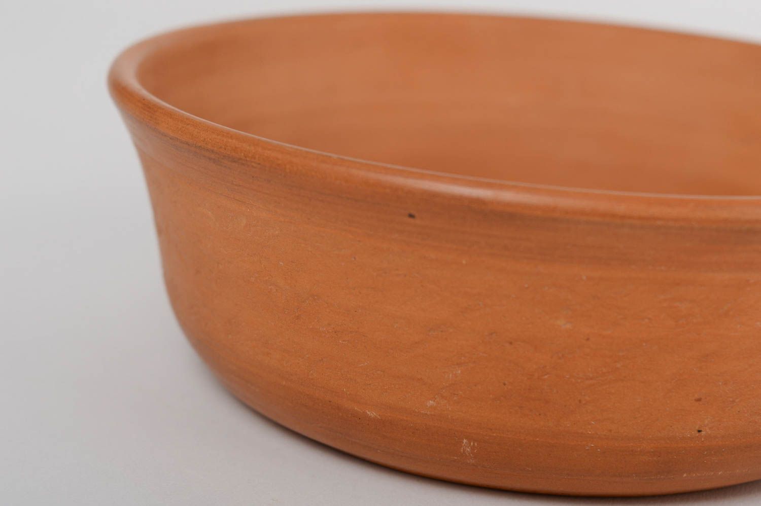 Beautiful handmade designer terracotta clay soup bowl 600 ml photo 2