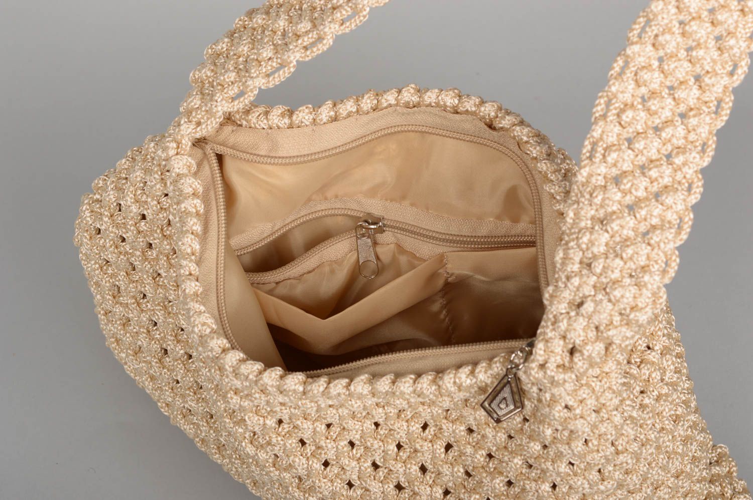 Handmade handbag macrame bag fashion accessories shoulder bag gifts for girl photo 2