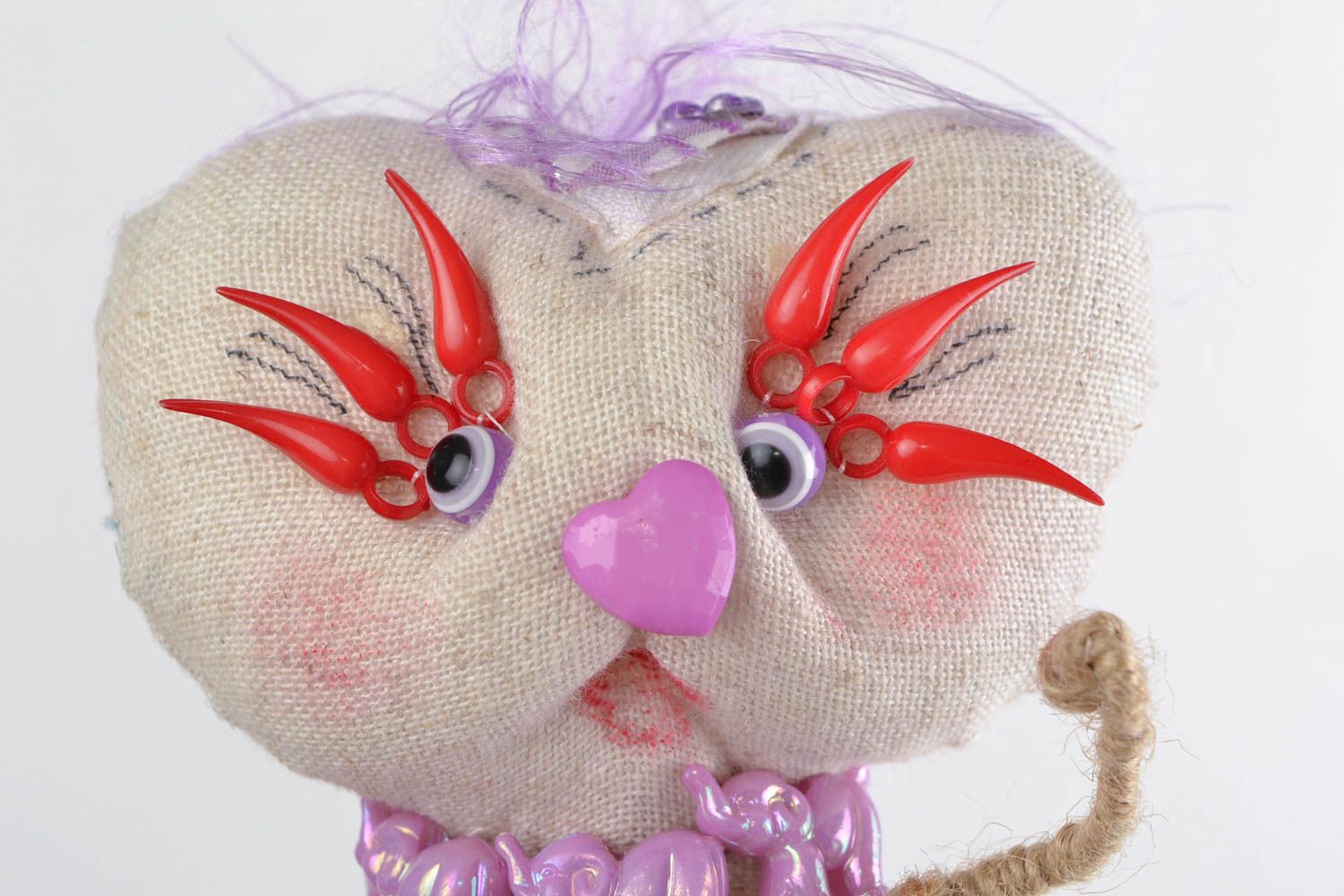 Beautiful collectible children's handmade fabric soft toy photo 4